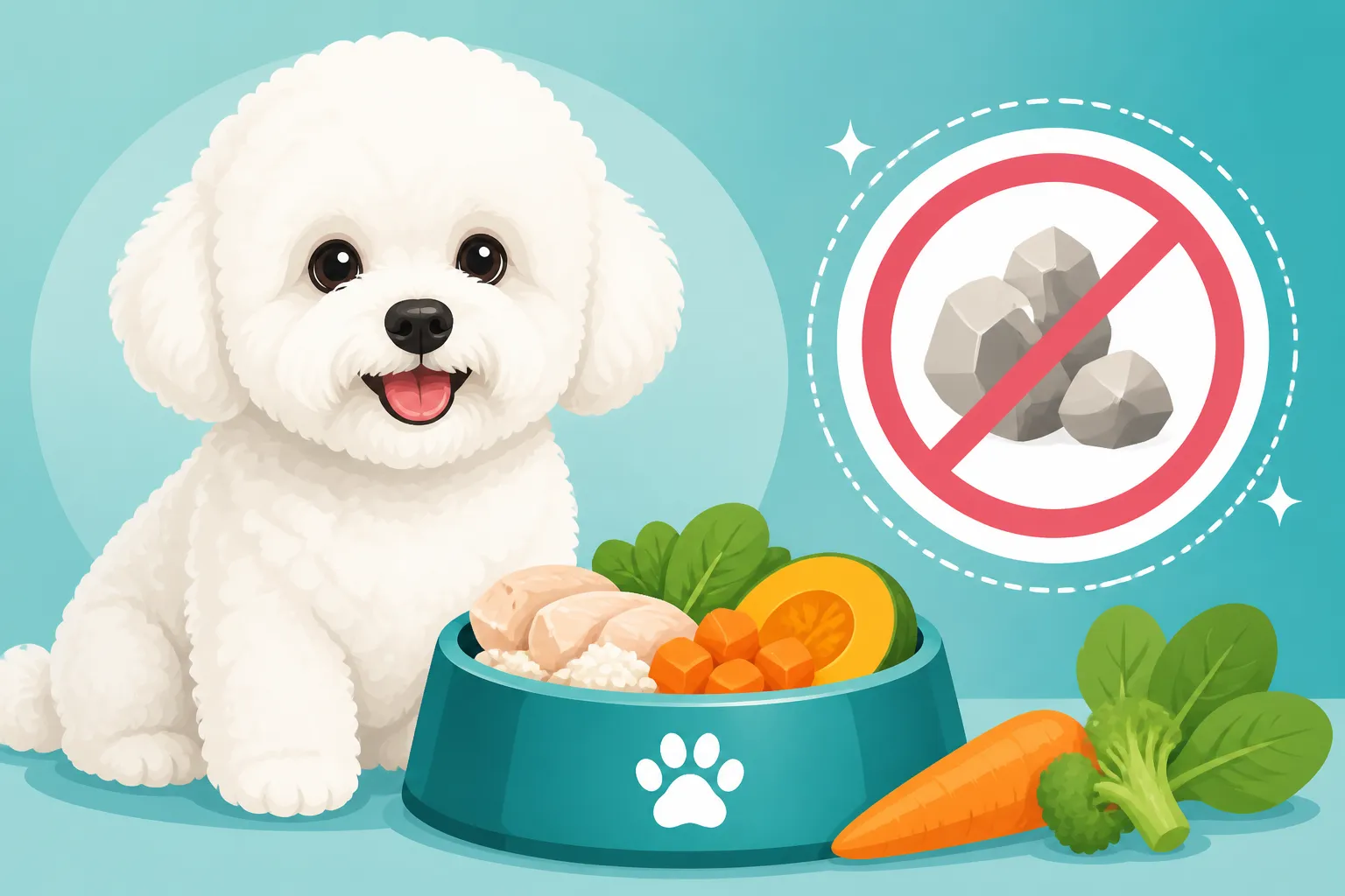 Feeding a Bichon Frise That Must Not Form Stones