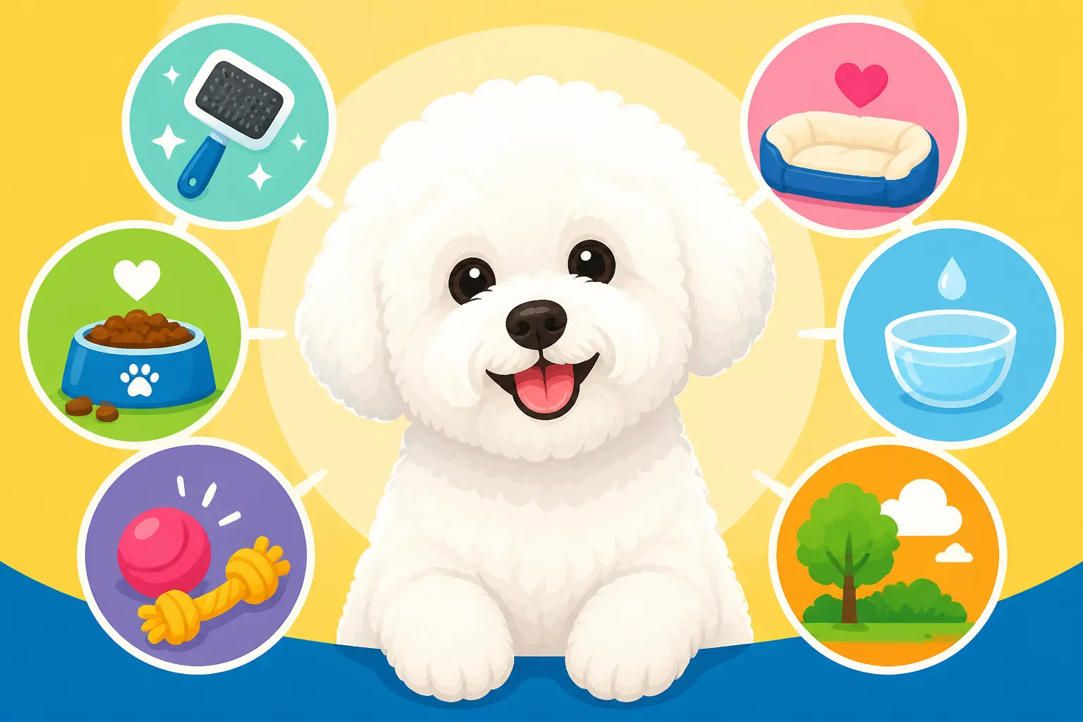 What a Bichon Frise Needs Every Day