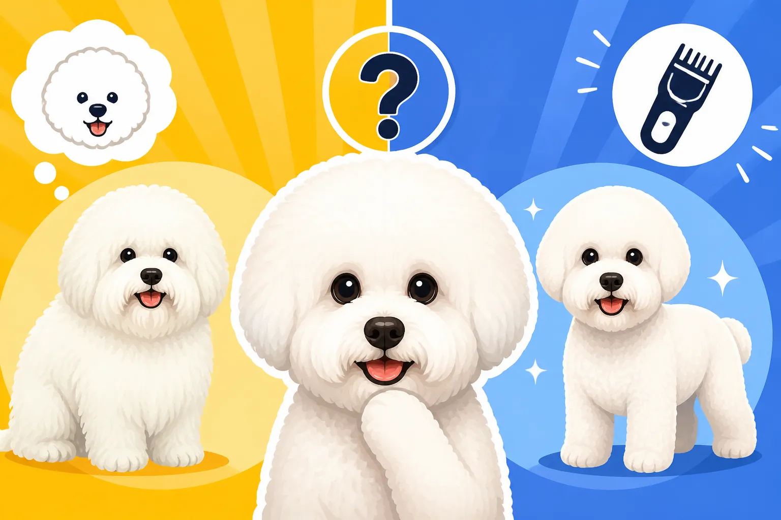 Whether a Bichon Frise Can Be Clipped Instead