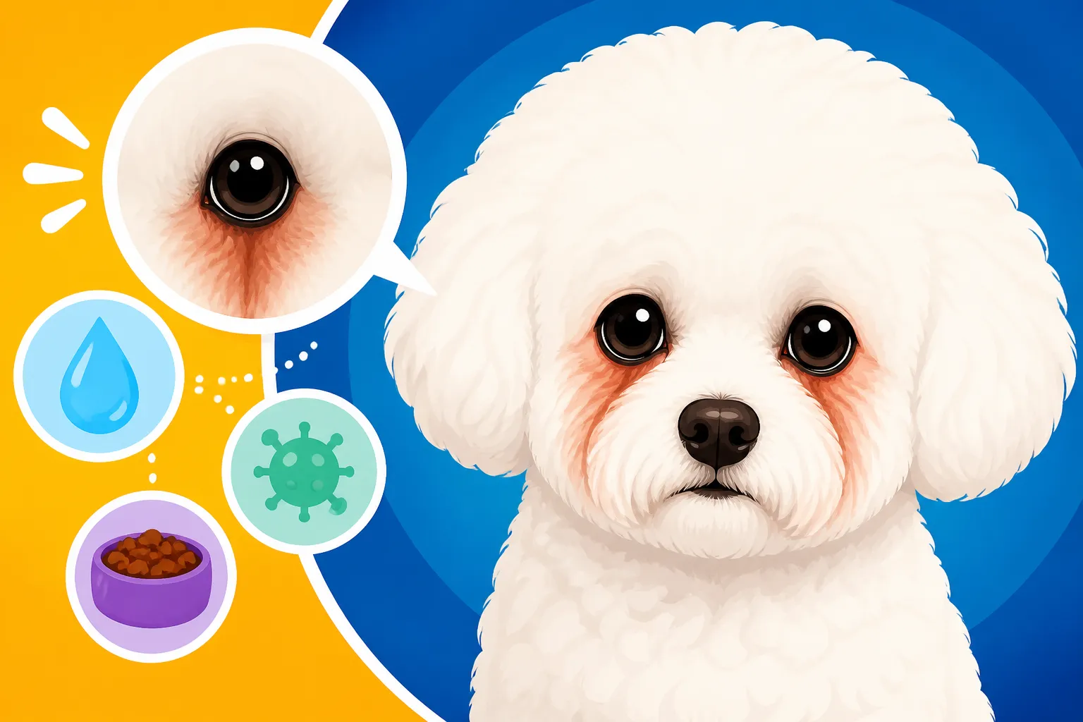 What Causes a Bichon Frise's Tear Stains
