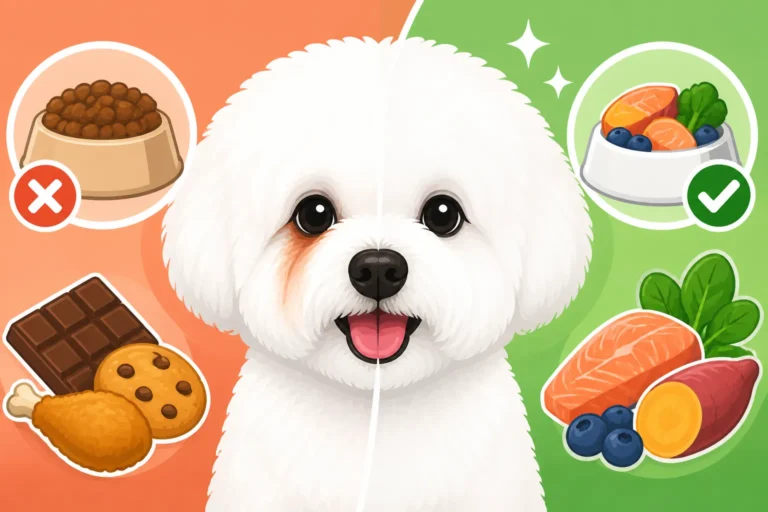 Whether Diet Changes a Bichon Frise's Tear Stains