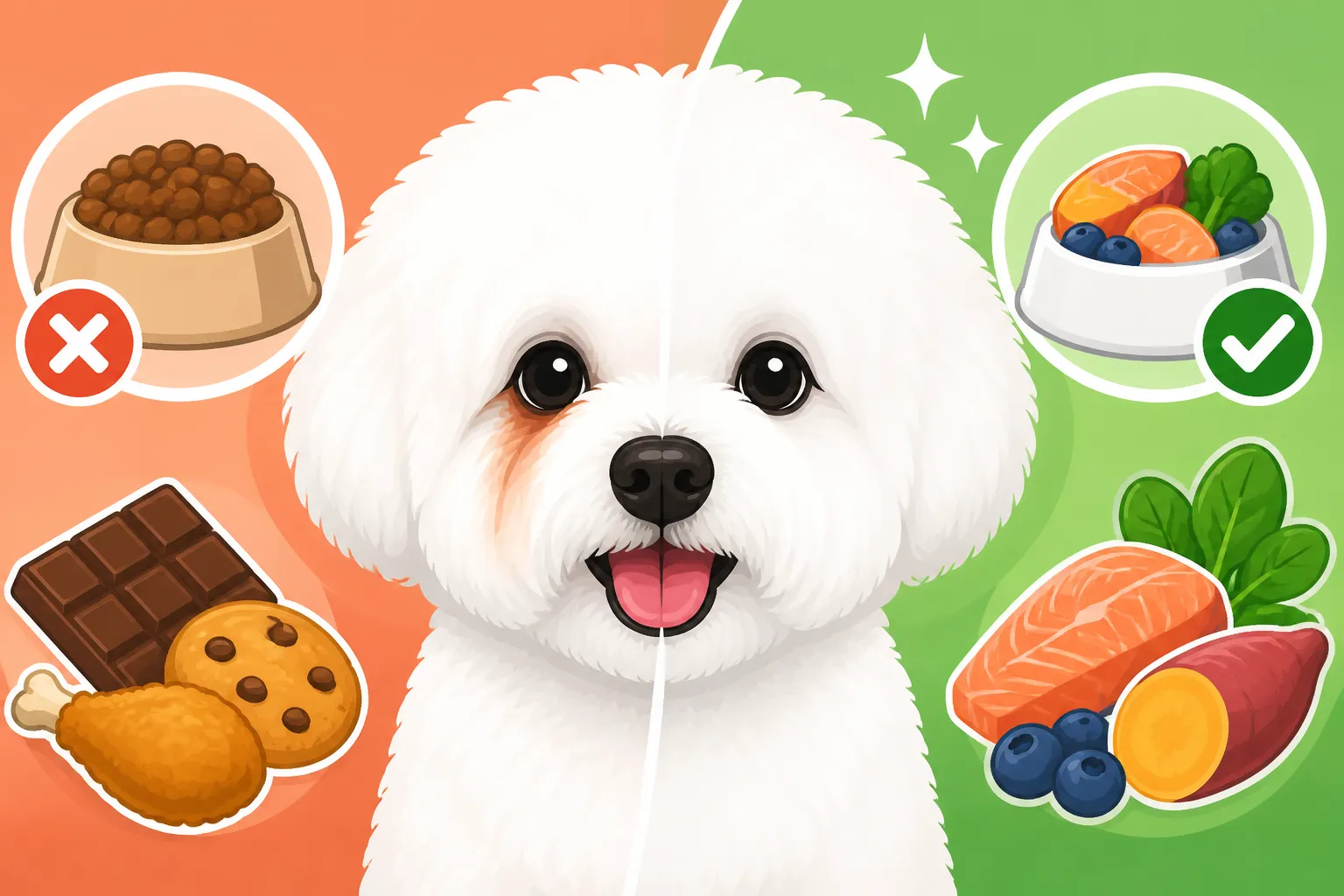 Whether Diet Changes a Bichon Frise's Tear Stains