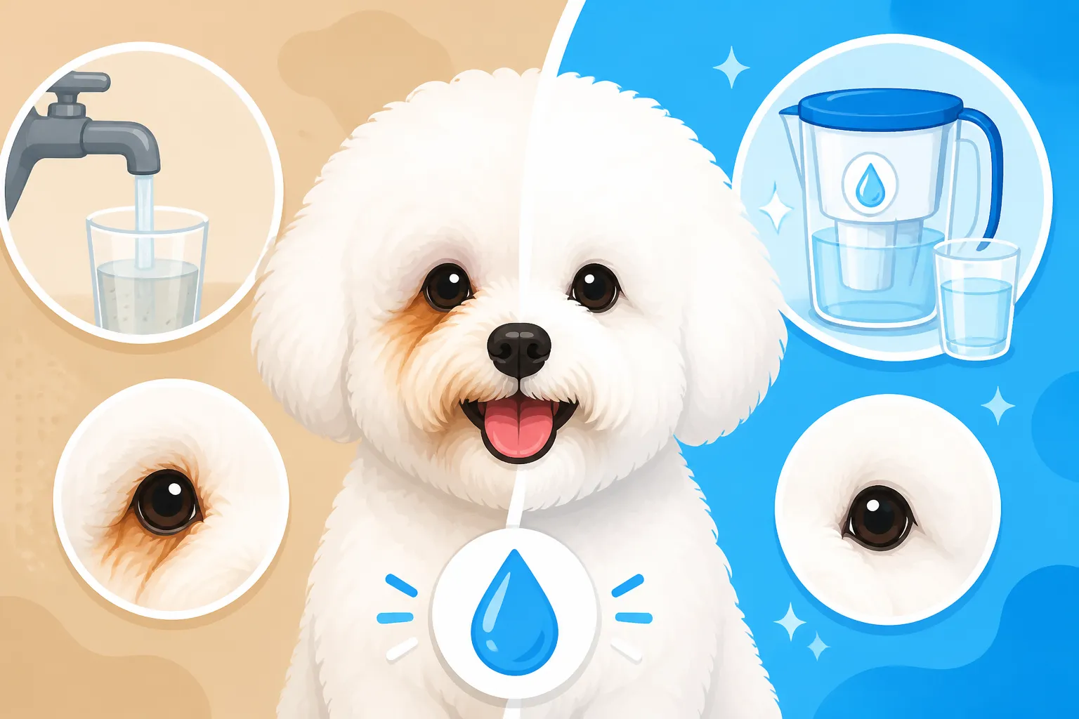 Whether Filtered Water Reduces a Bichon Frise's Staining
