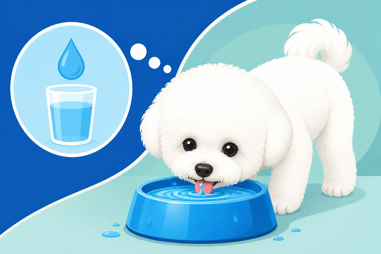 Whether a Bichon Frise Drinks Enough