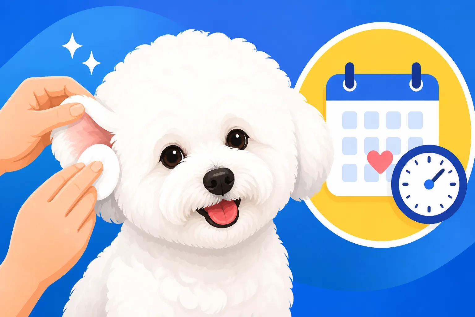 How Often a Bichon Frise's Ears Should Be Cleaned