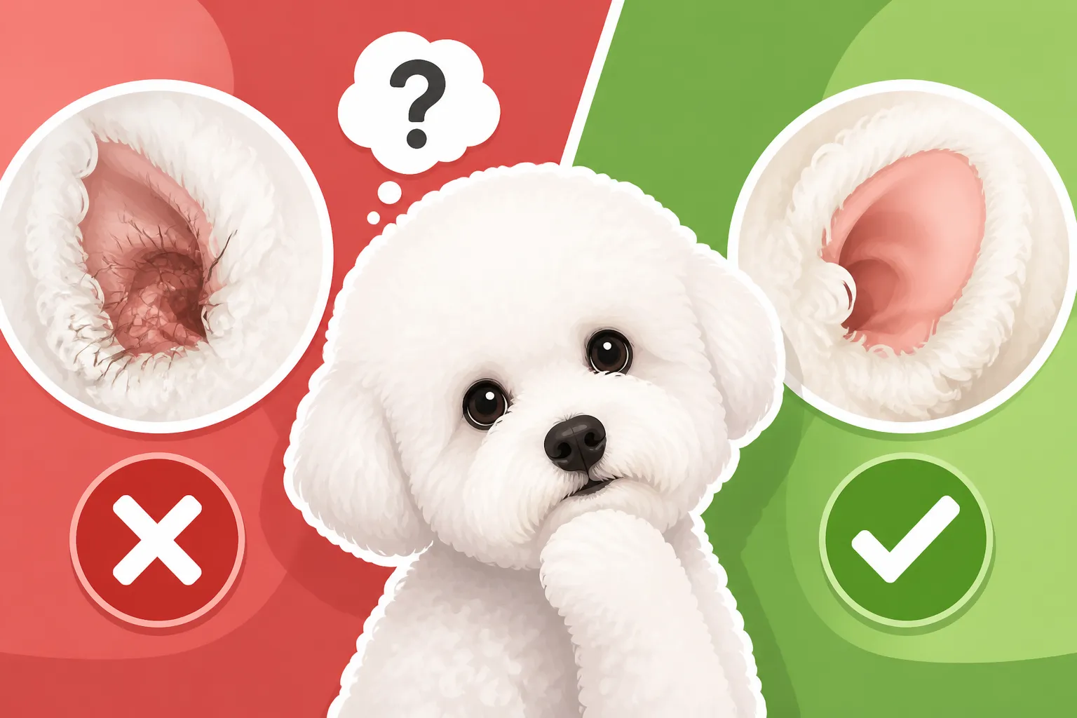 Whether a Bichon Frise's Ear Hair Needs Plucking