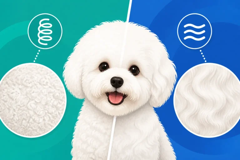 Whether a Bichon Frise Coat Is Curly or Wavy