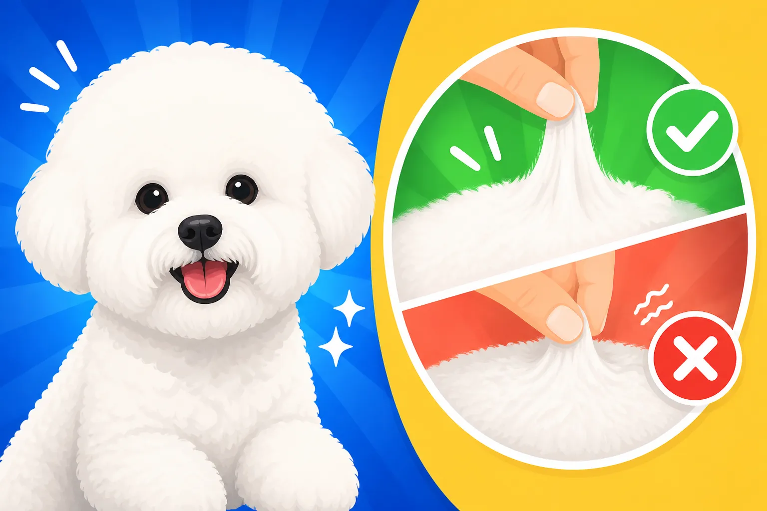 Whether a Bichon Frise Coat Should Spring Back