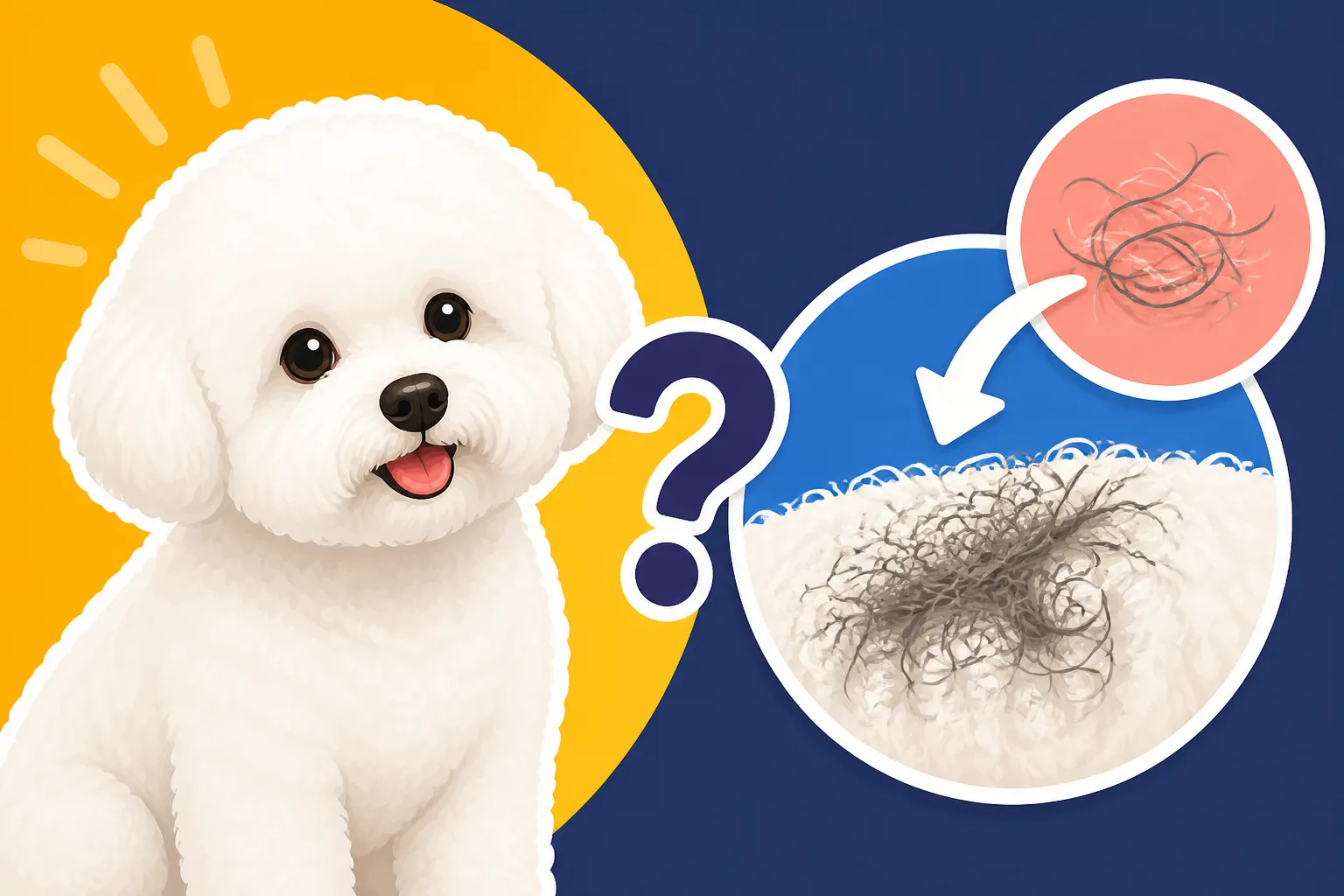 Whether Loose Hair Trapped in the Coat Causes Mats
