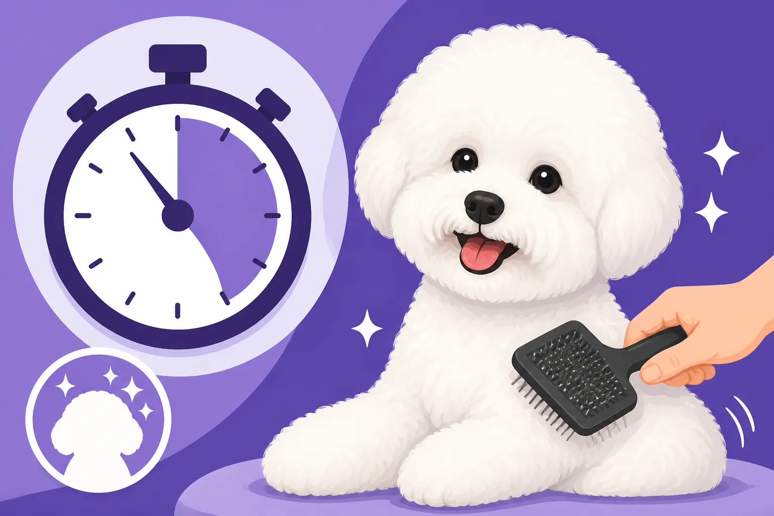 How Long Brushing a Bichon Frise Takes
