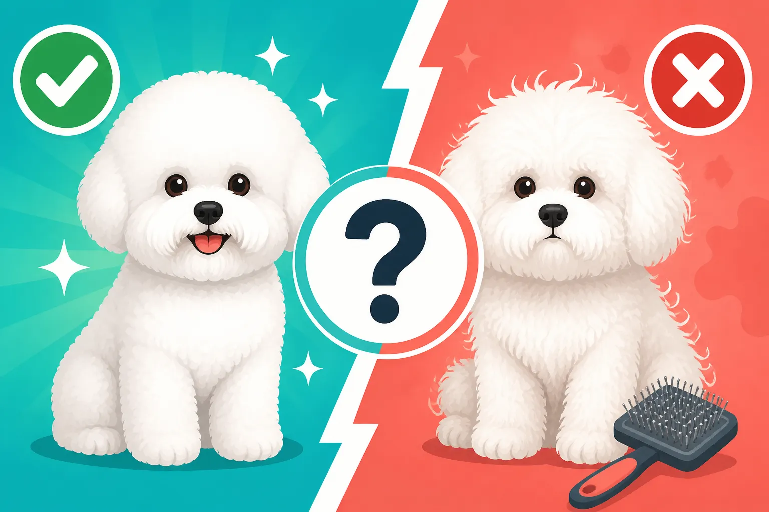 Whether Line Brushing Is Necessary on a Bichon Frise