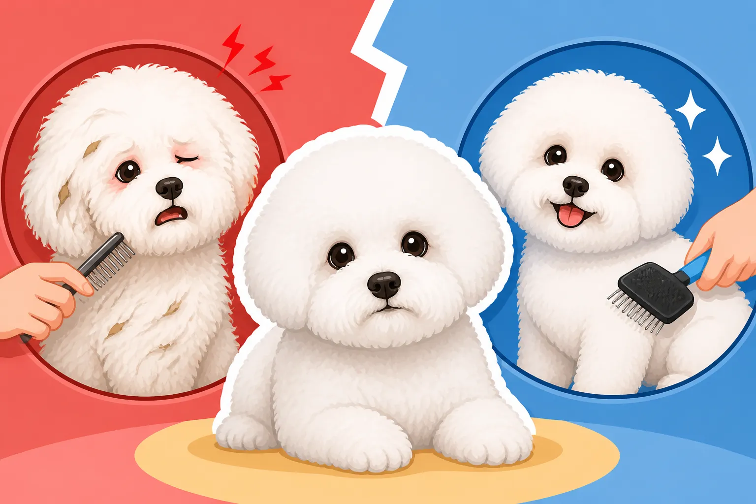 Whether Dematting Hurts a Bichon Frise