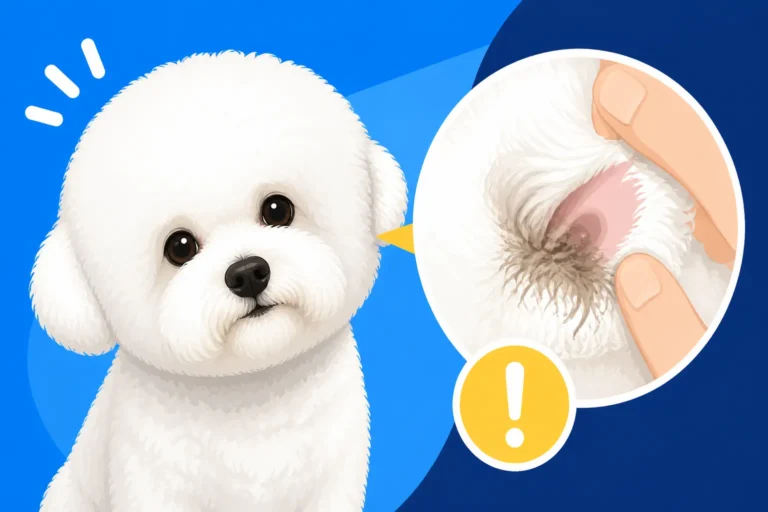 Whether a Bichon Frise Mats Behind the Ears