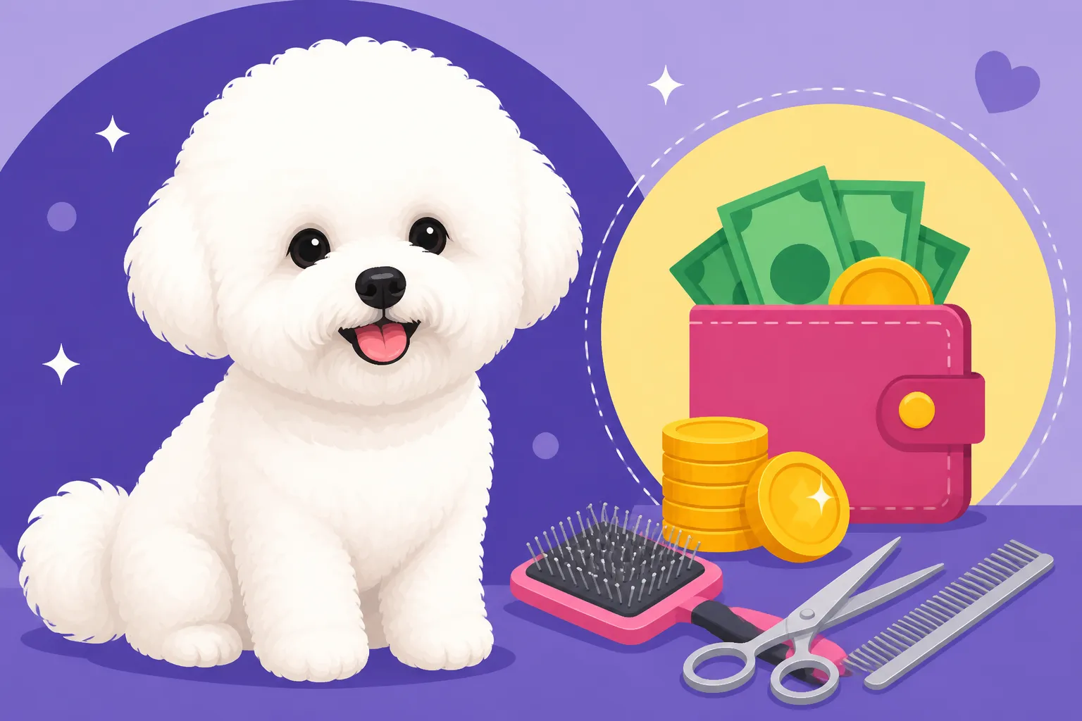 What a Full Bichon Frise Groom Costs