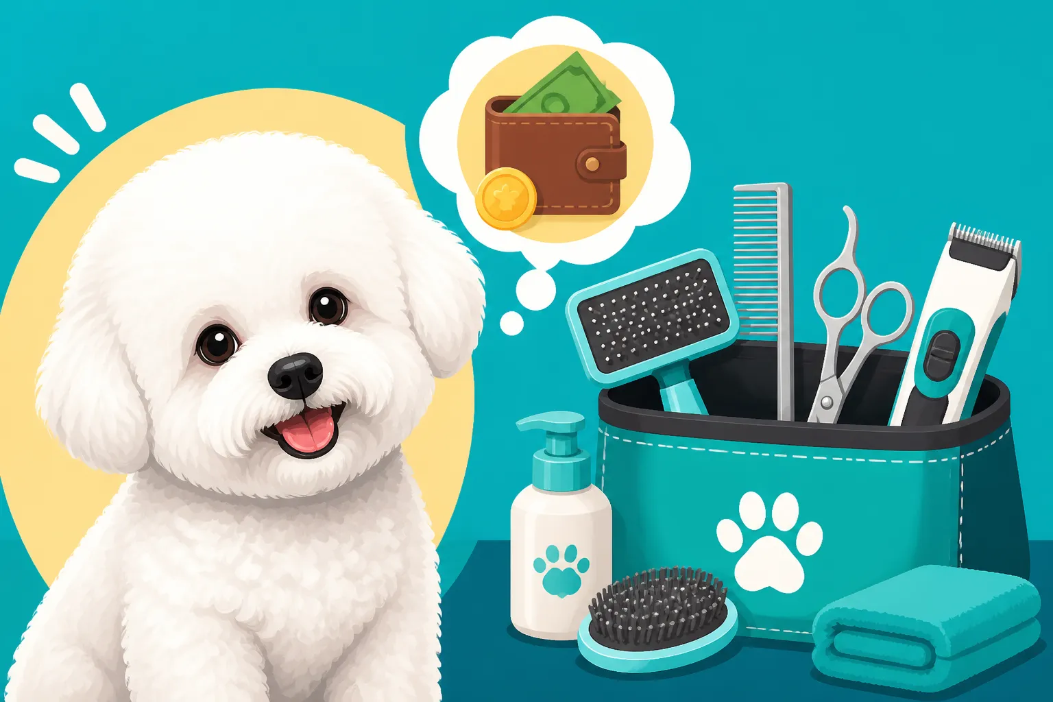 What a Home Grooming Kit Costs a Bichon Frise Owner