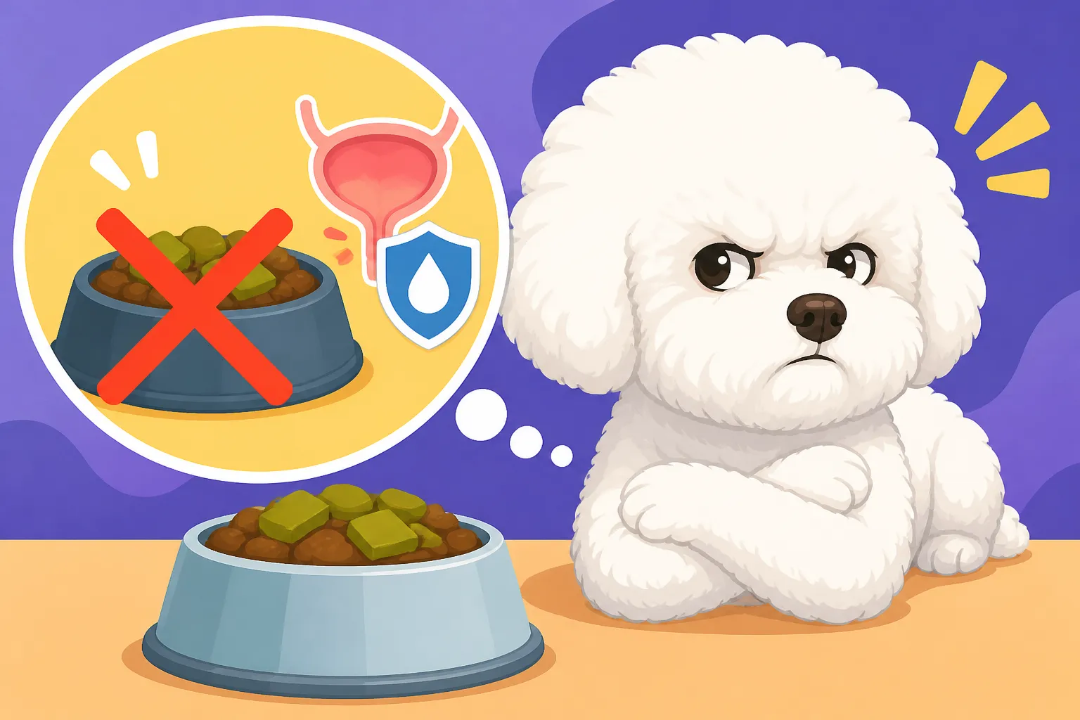 Whether a Fussy Bichon Frise Refuses the Urinary Diet