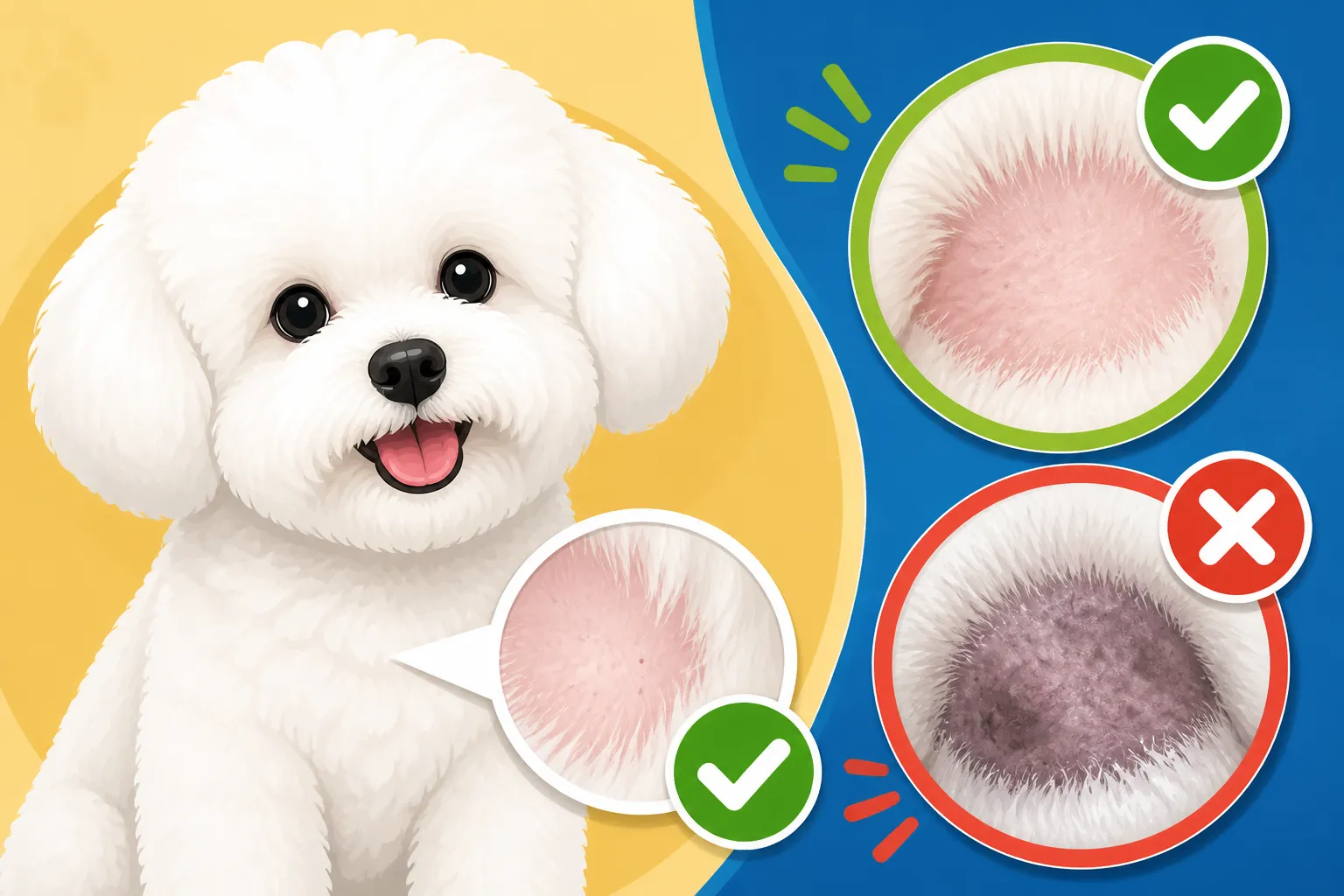 Whether a Bichon Frise's Skin Should Be Dark