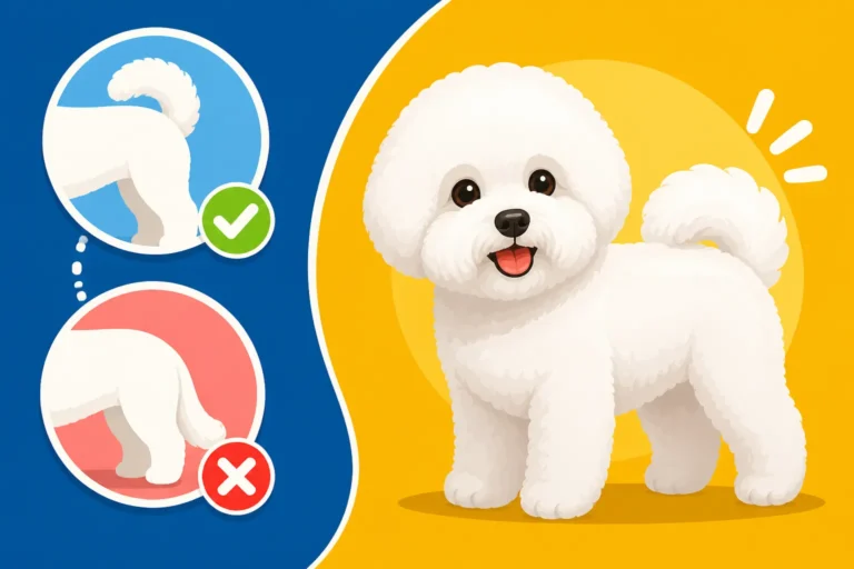 Whether a Bichon Frise's Tail Curves Over Its Back