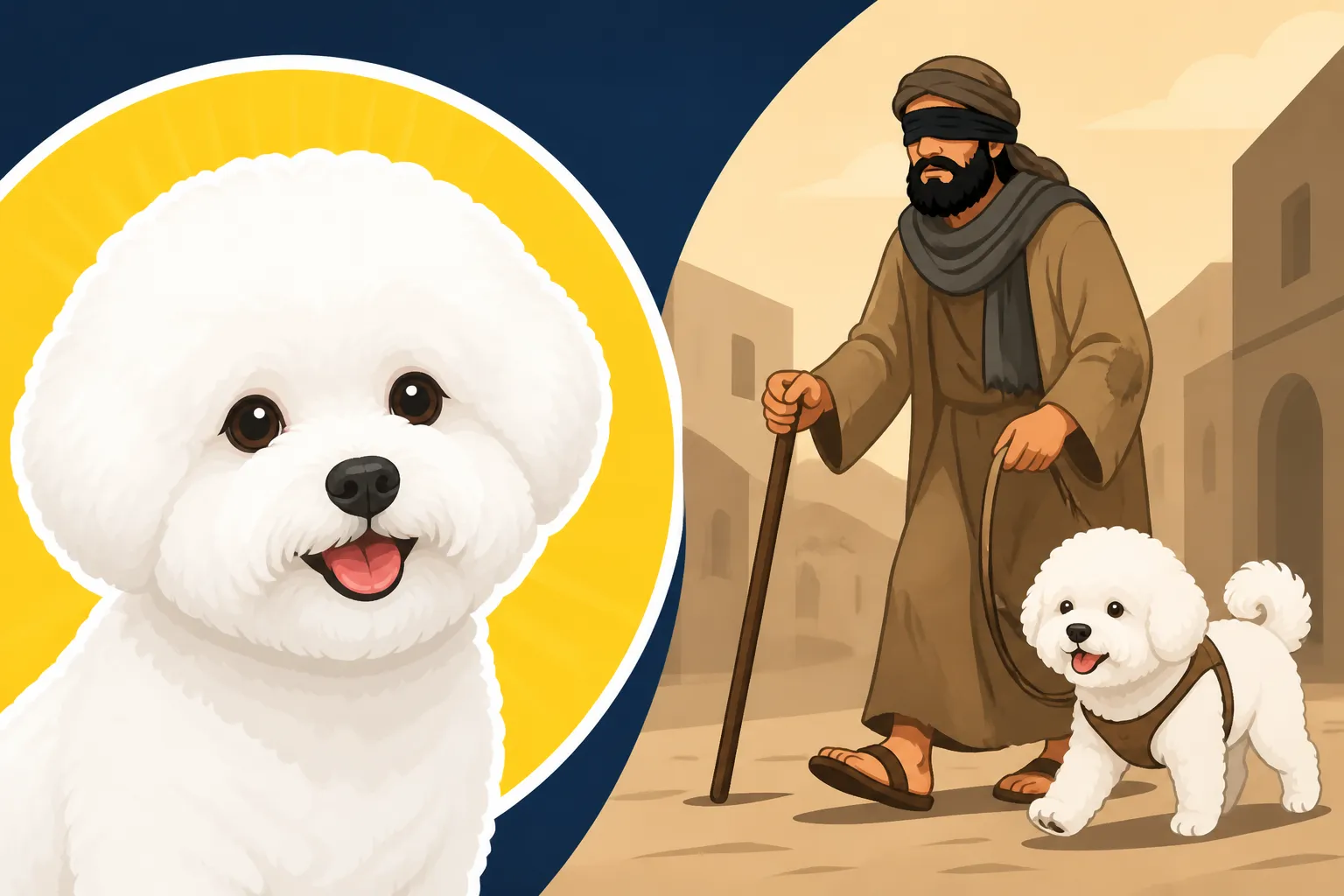 Whether Bichon Frises Led Blind Beggars