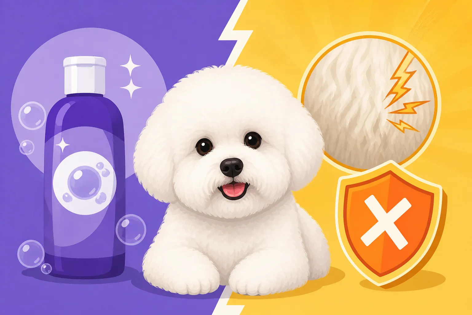 Whether Whitening Shampoo Damages a Bichon Frise's Coat