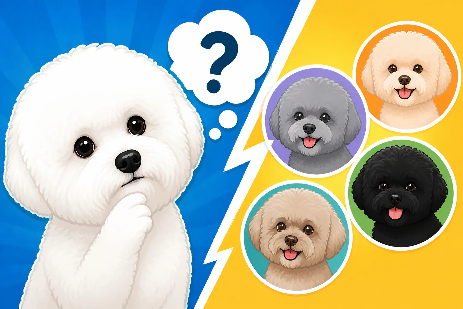 Whether Any Bichon Frise Is Not White