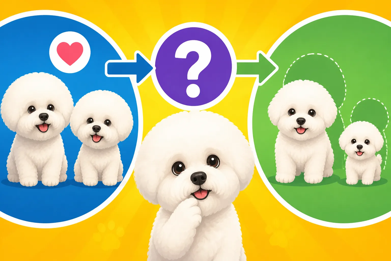 Whether Parent Weights Predict a Bichon Frise's Size