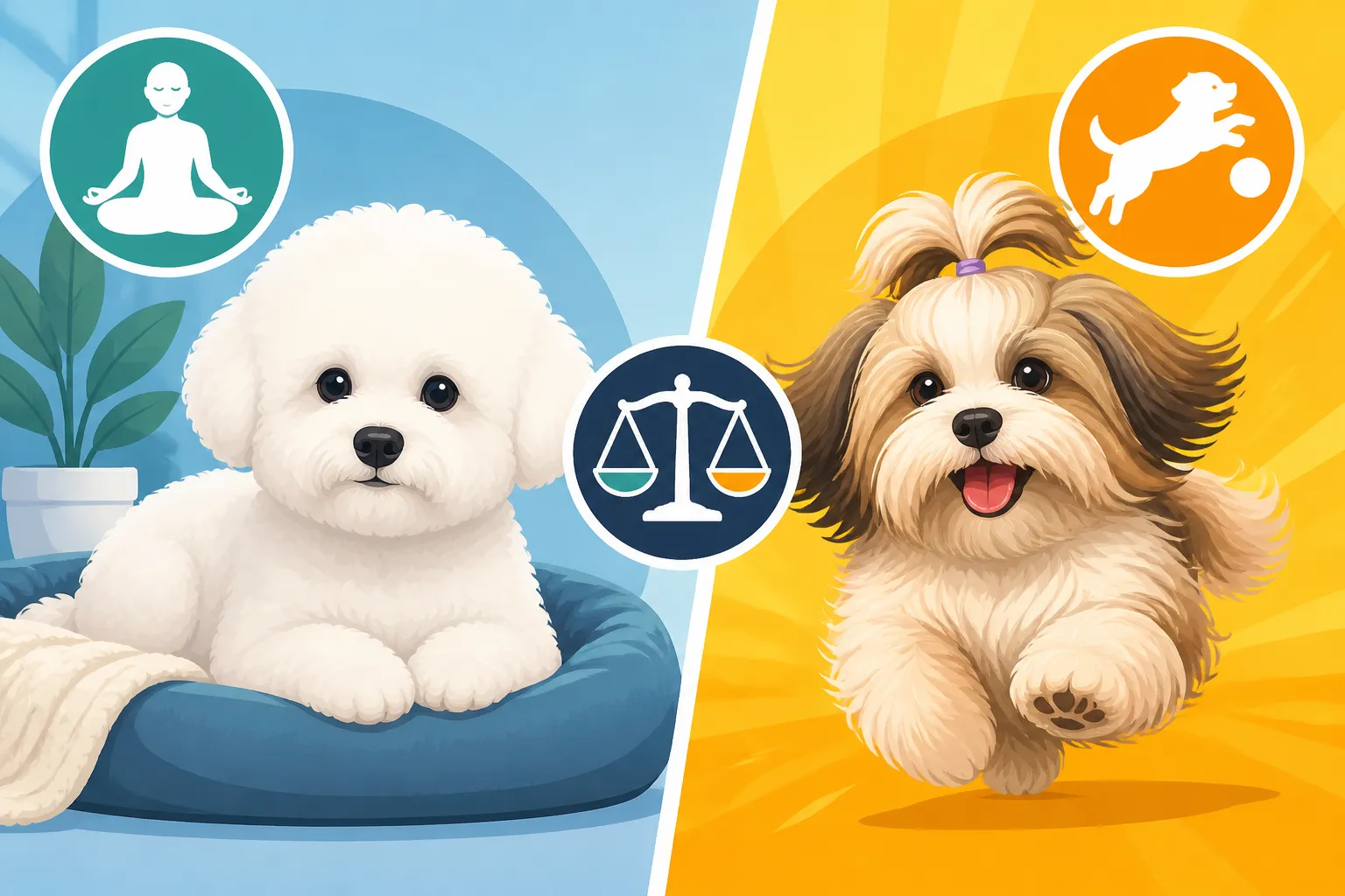 Whether a Bichon Frise Is Calmer Than a Havanese
