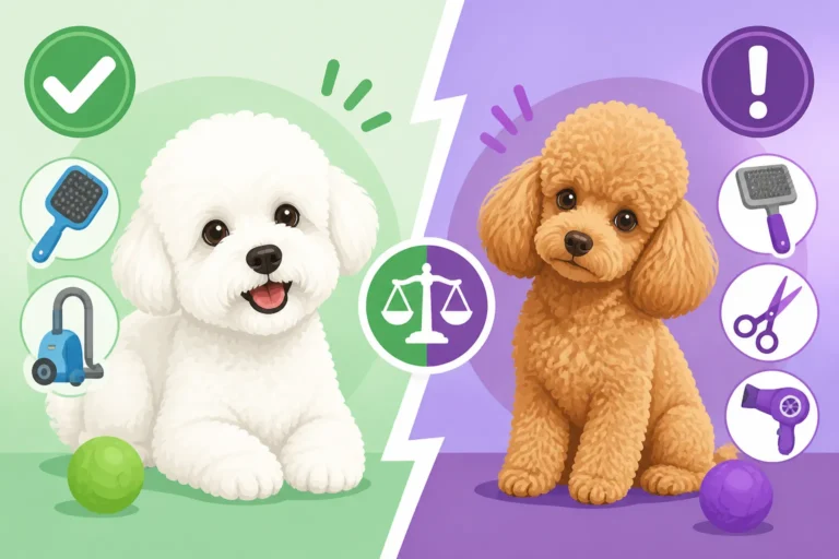 Whether a Bichon Frise Is Less Work Than a Toy Poodle