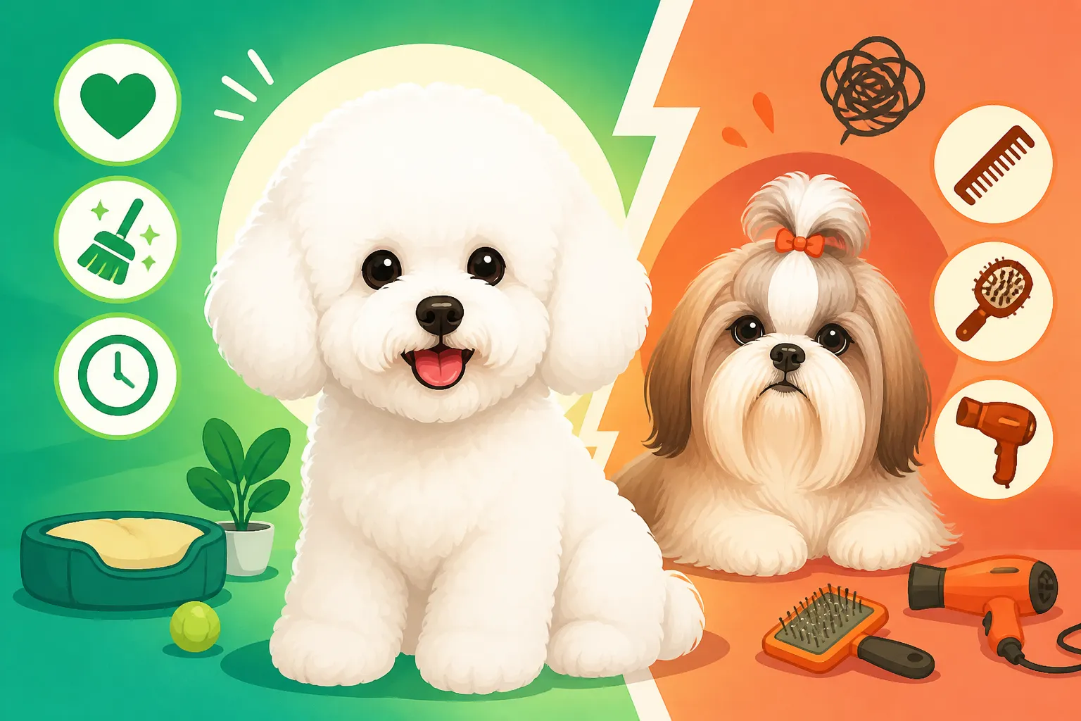 Whether a Bichon Frise Is Easier Than a Shih Tzu