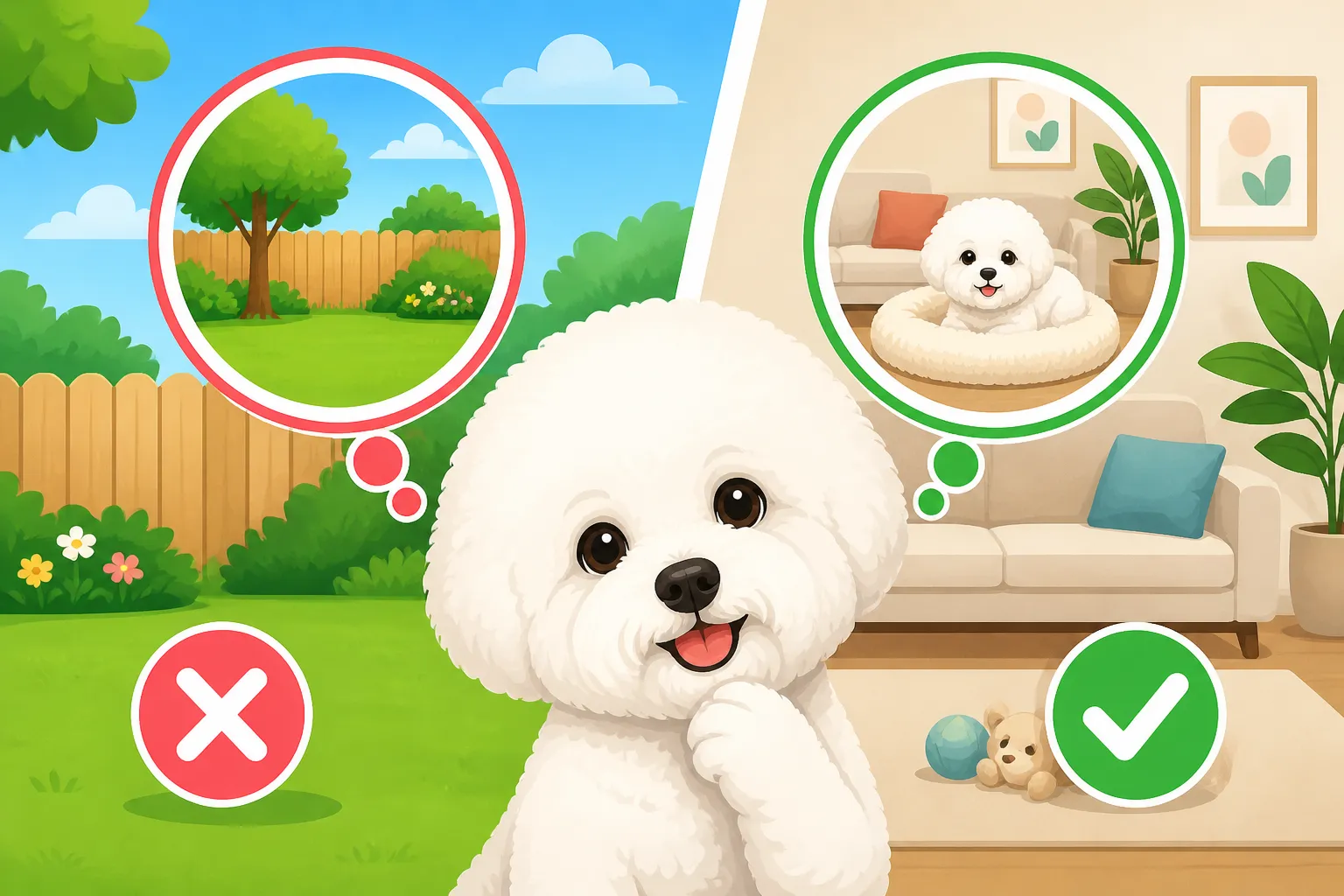 Whether a Bichon Frise Needs a Yard