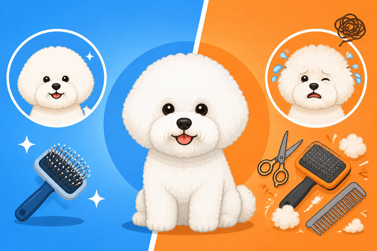 Whether the Adult Bichon Frise Coat Is More Work