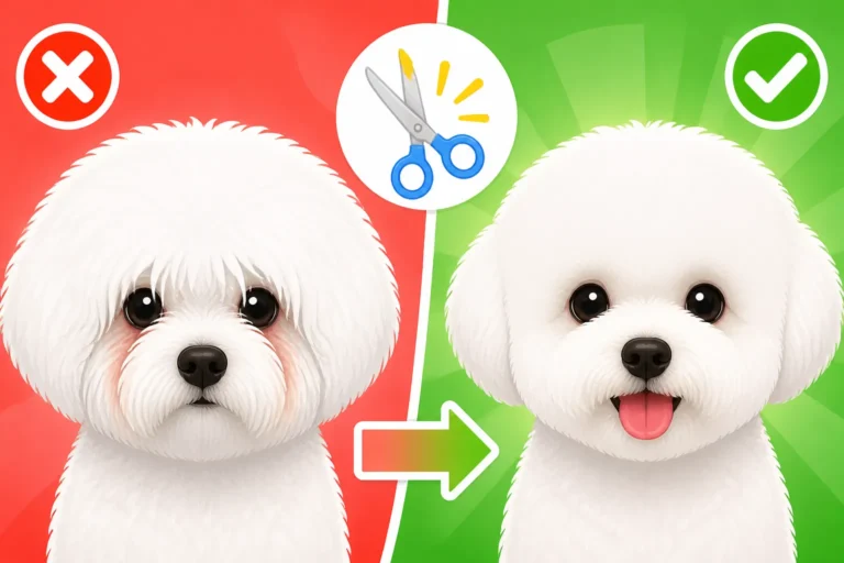 Whether the Hair Under a Bichon Frise's Eyes Should Be Trimmed