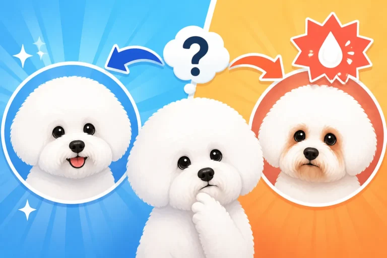 Whether a Bichon Frise's Stains Come Back Immediately