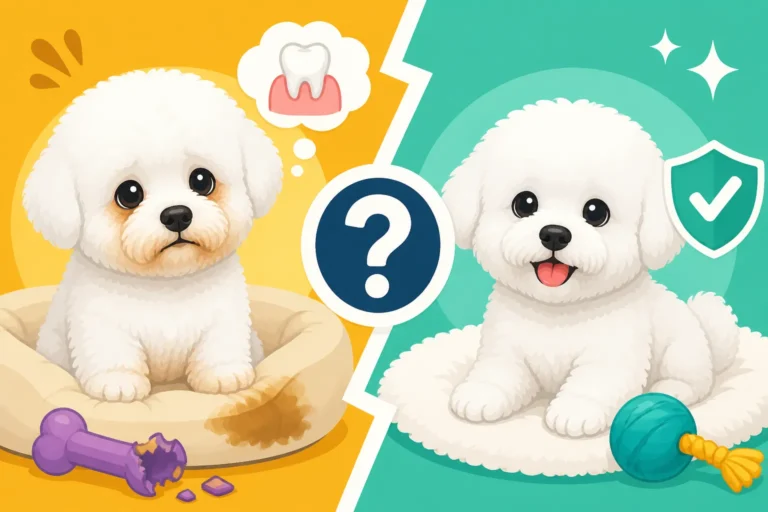 Whether a Puppy Bichon Frise Stains Worse While Teething