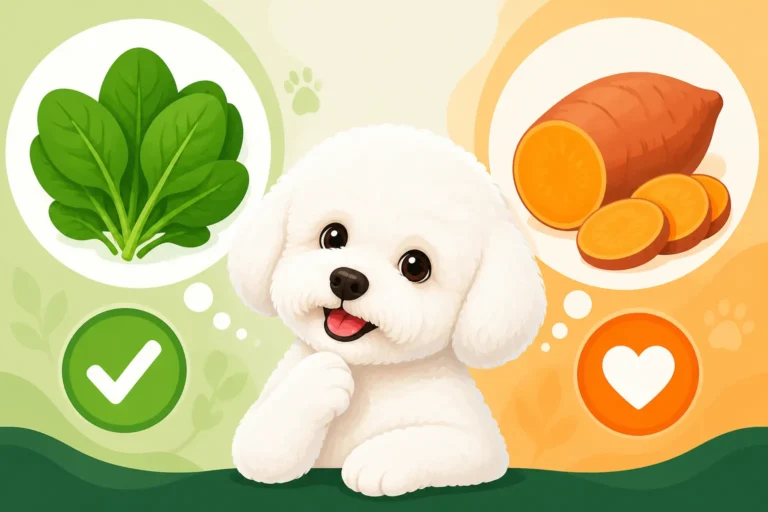 Whether Spinach and Sweet Potato Suit a Bichon Frise