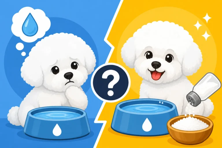 Whether a Bichon Frise Needs Extra Salt to Drink More