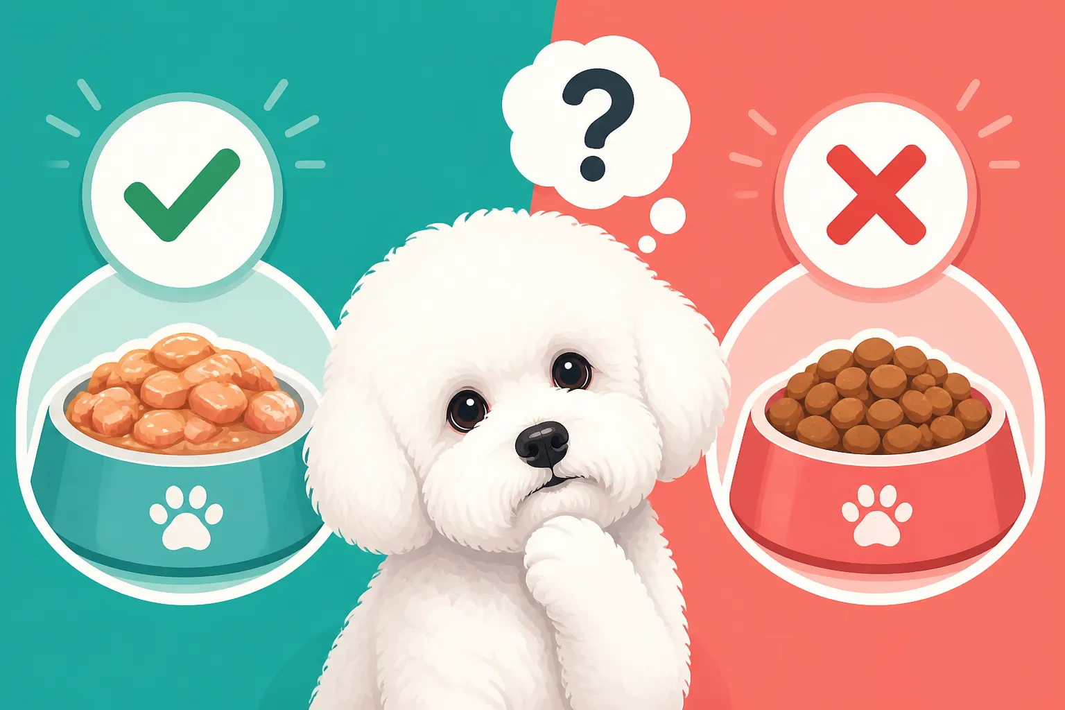 Whether a Bichon Frise Should Be Fed Wet Food Only