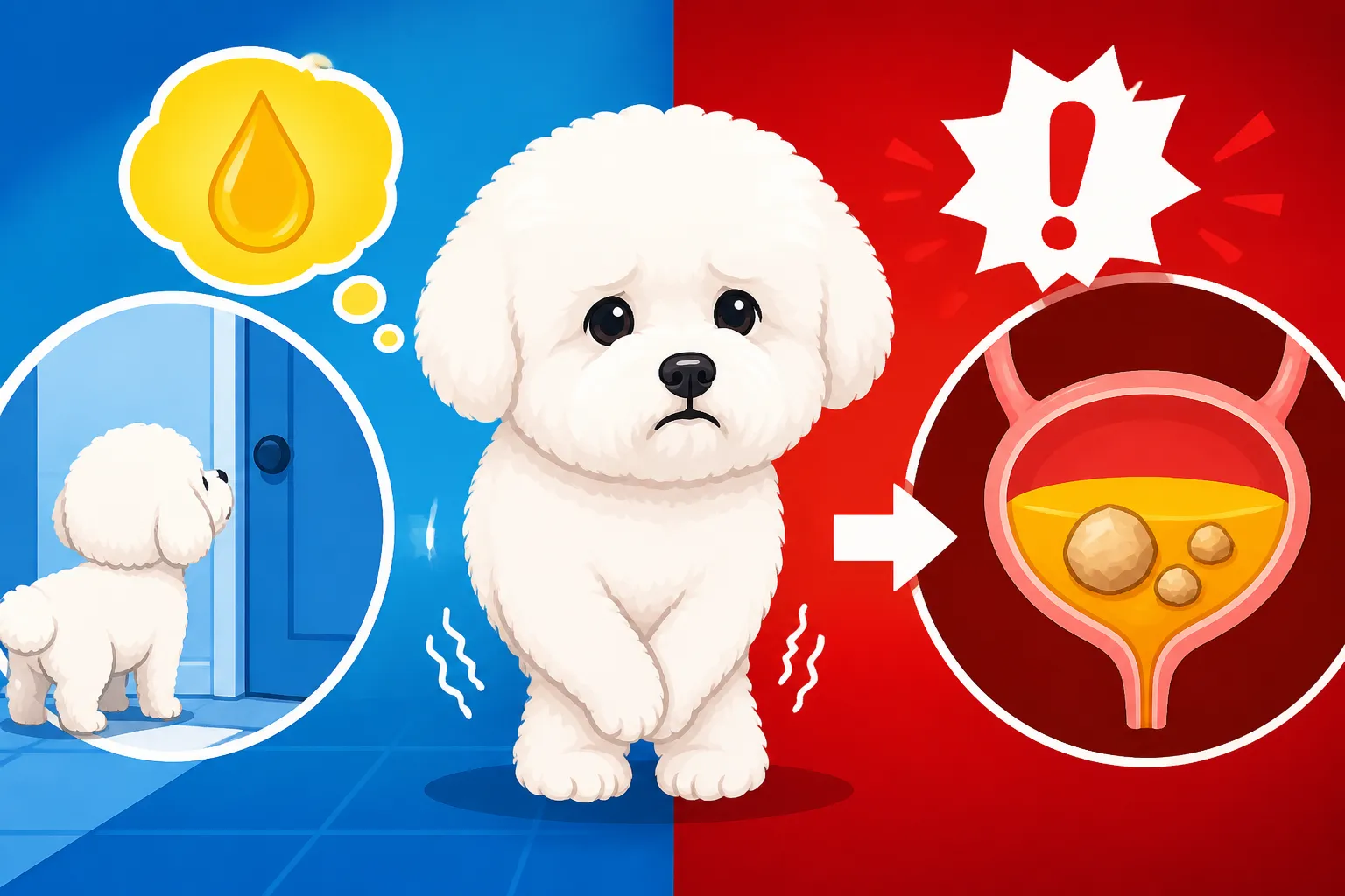 Whether Holding Urine Raises a Bichon Frise's Stone Risk
