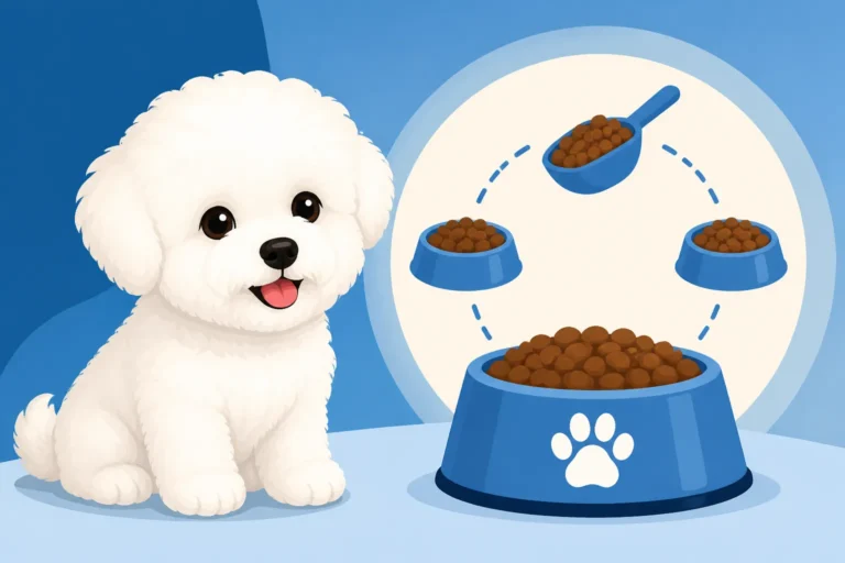 How Much a Bichon Frise Puppy Eats at Four Months