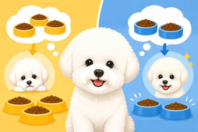 When a Bichon Frise Drops to Two Meals