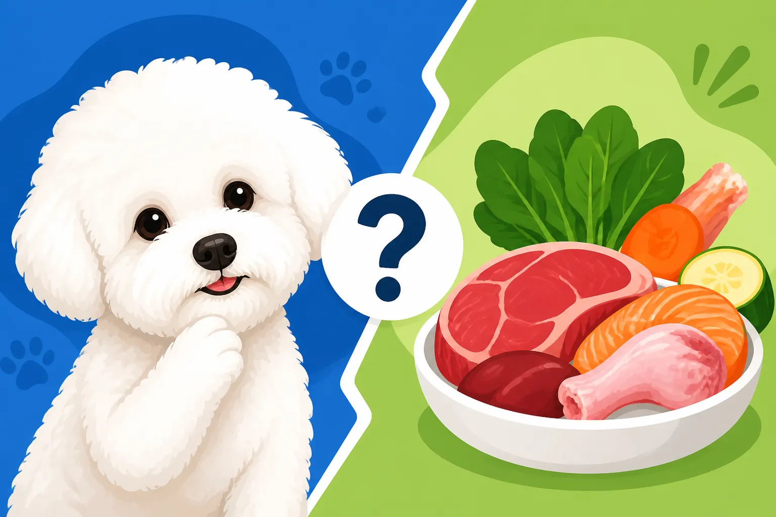 Whether a Bichon Frise Can Eat Raw