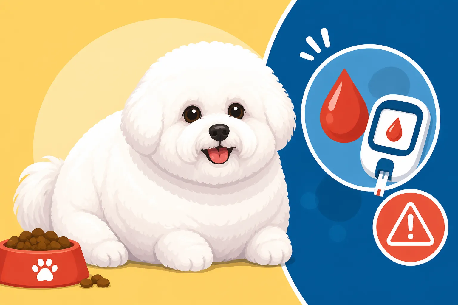 Whether an Overweight Bichon Frise Risks Diabetes