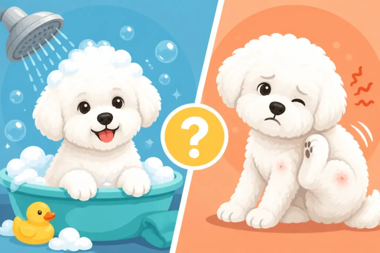 Whether a Bichon Frise Should Be Bathed More When Itchy