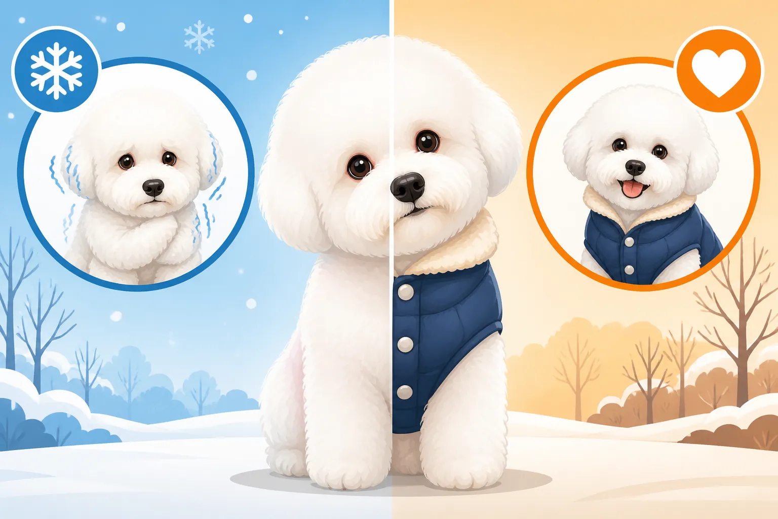 Whether a Bichon Frise Needs a Coat in Winter