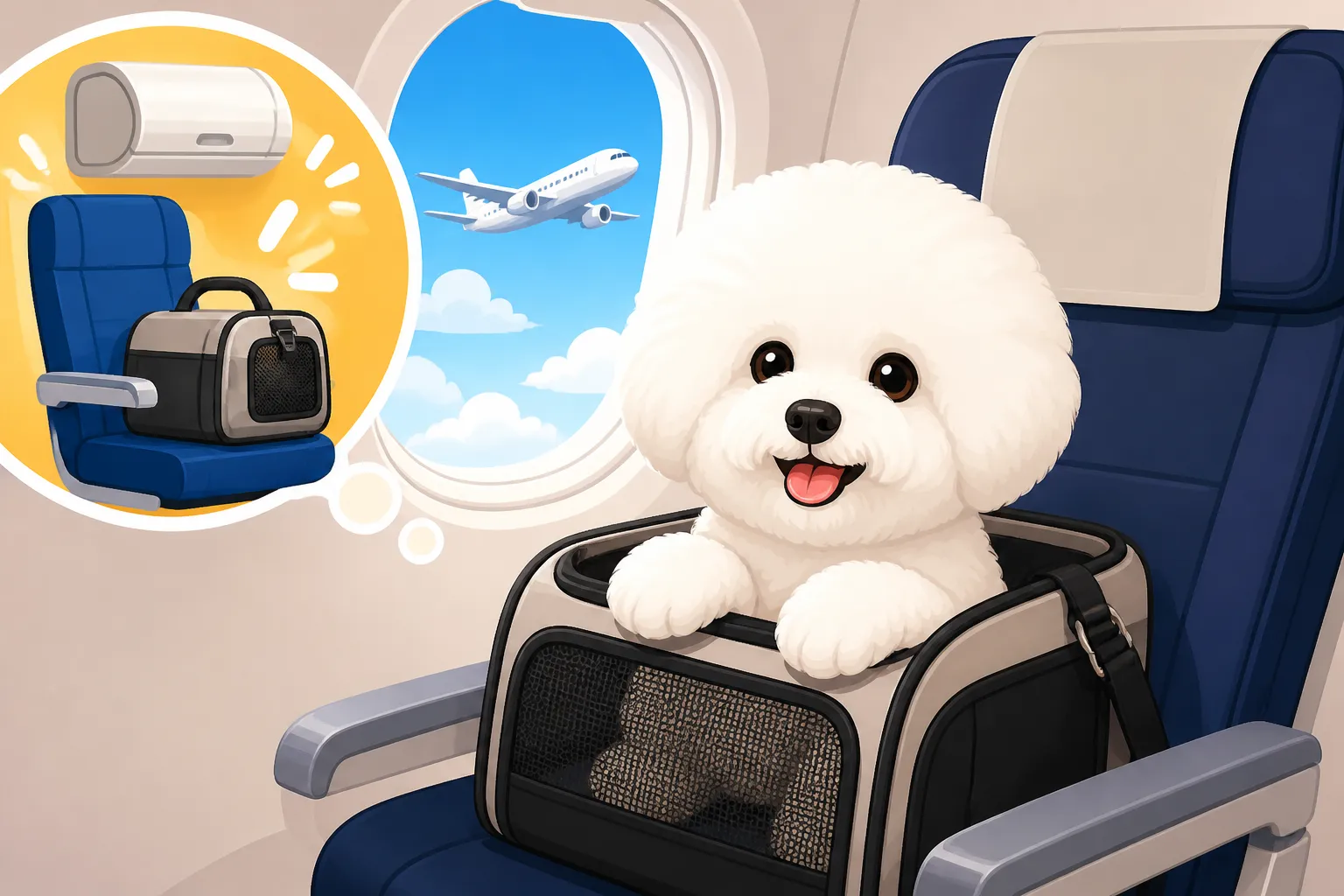 Whether a Bichon Frise Can Fly in the Cabin