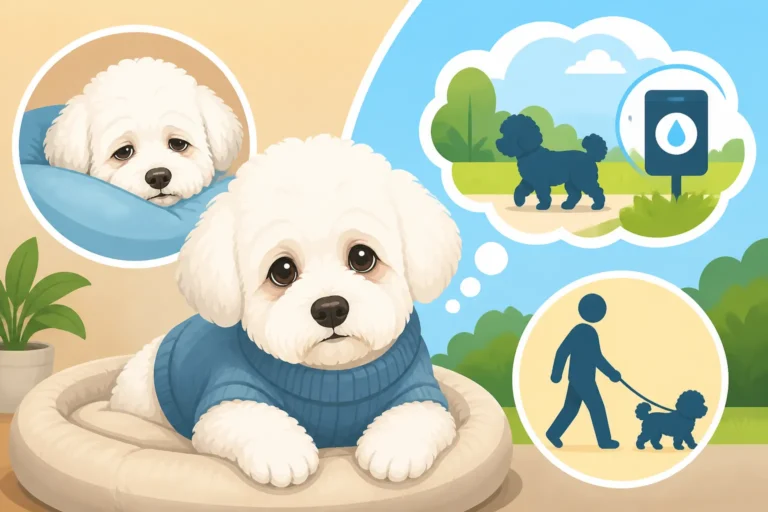 Whether an Old Bichon Frise Needs More Toilet Trips
